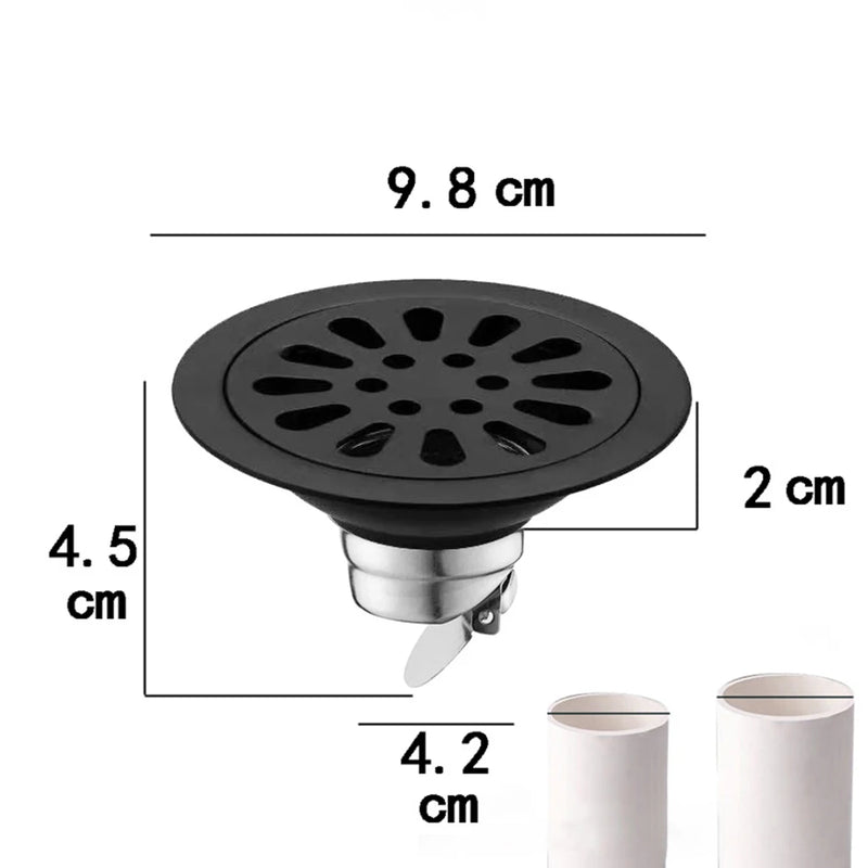 Bodenablauf AquaShield ProDrain | Rückstau-Stopp & Geruchsschutz | Edelstahl 304 | Insekten- & Geruchsdicht | Für Bad, Dusche & Küche