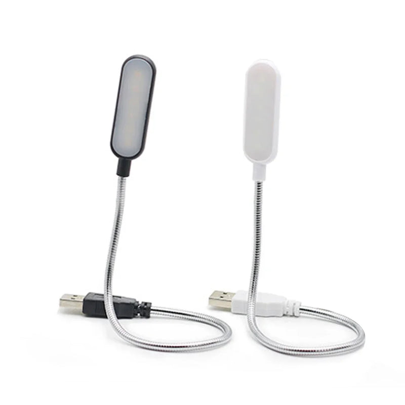 FlexiBeam USB LED Leselampe | Flexibler Schwanenhals | Wiederaufladbar & Energiesparend | Warm- & Kaltweiß | Für Laptop, PC & Powerbank