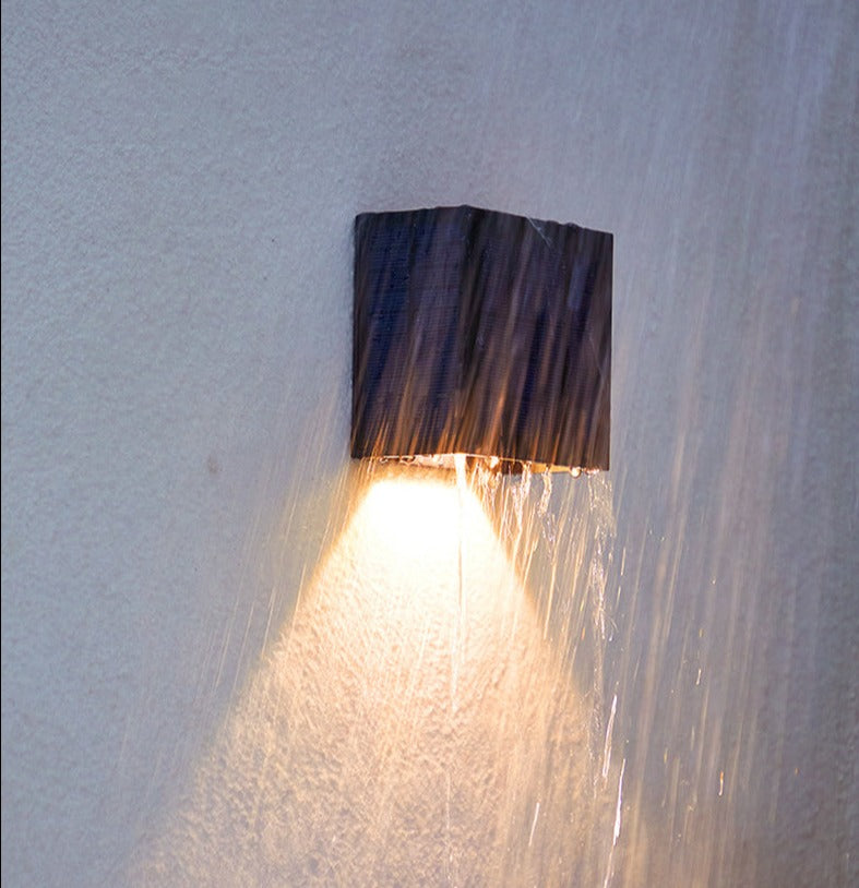 Solar Wandleuchte LUNORA | Mit Dämmerungssensor | Wetterfest IP65 | Warm- & Kaltlicht | 10,5x6 cm