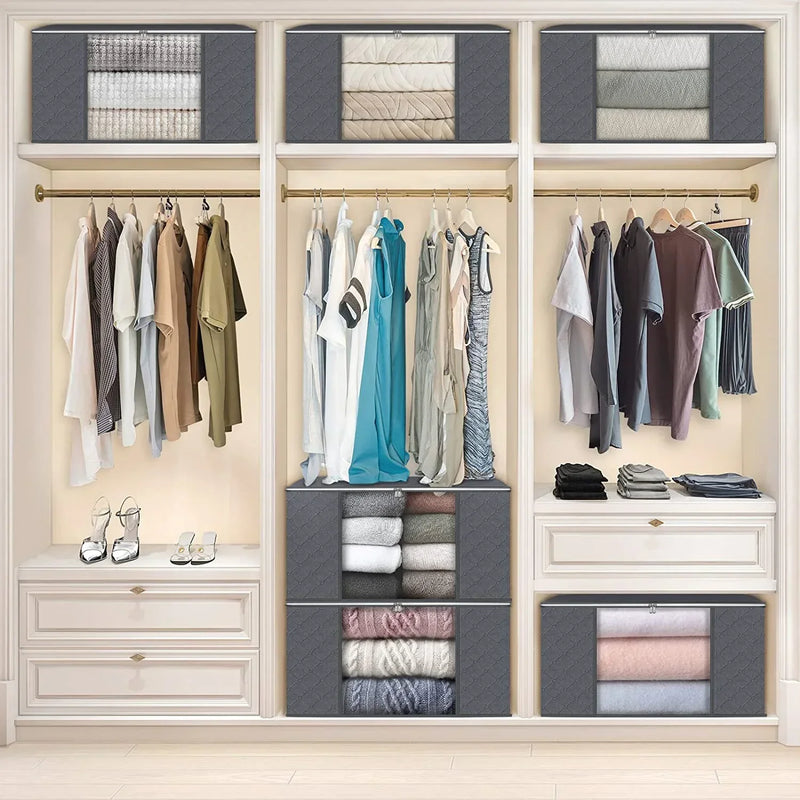 OrdiSpace Aufbewahrungstasche Kleidung | Faltbar & Großes Volumen | Ideal für Decken & Schrankorganisation