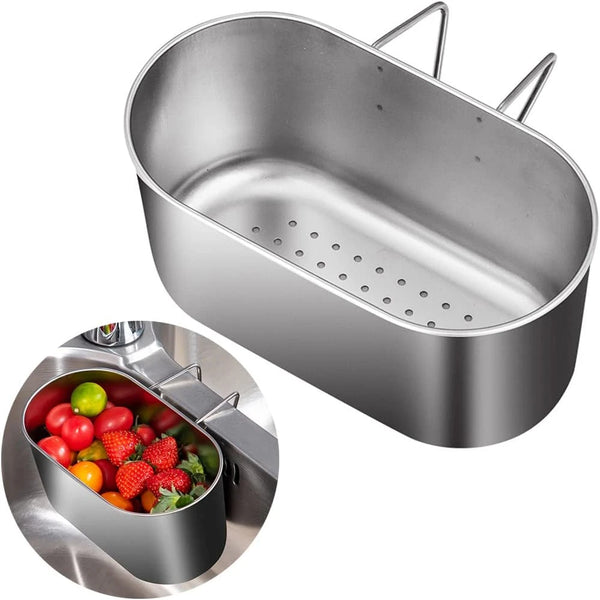 Spülsiebkorb AquaDrop Inox | Edelstahl-Abflusssieb für Spüle | Rostfrei & Langlebig | 1 Stück | ca. 200 g