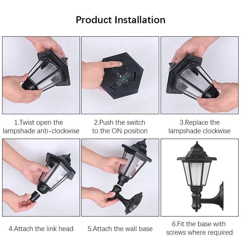 Solara Solar Gartenlampe | Sechseck-Design | Warm- & Kaltweiß | 8h Leuchtdauer | Wetterfest