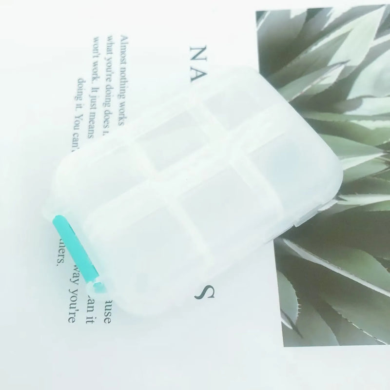 MediPocket Reise-Pillendose | Feuchtigkeitsgeschützt & Kompakt | 4–12 Fächer | Für Vitamine & Medikamente unterwegs