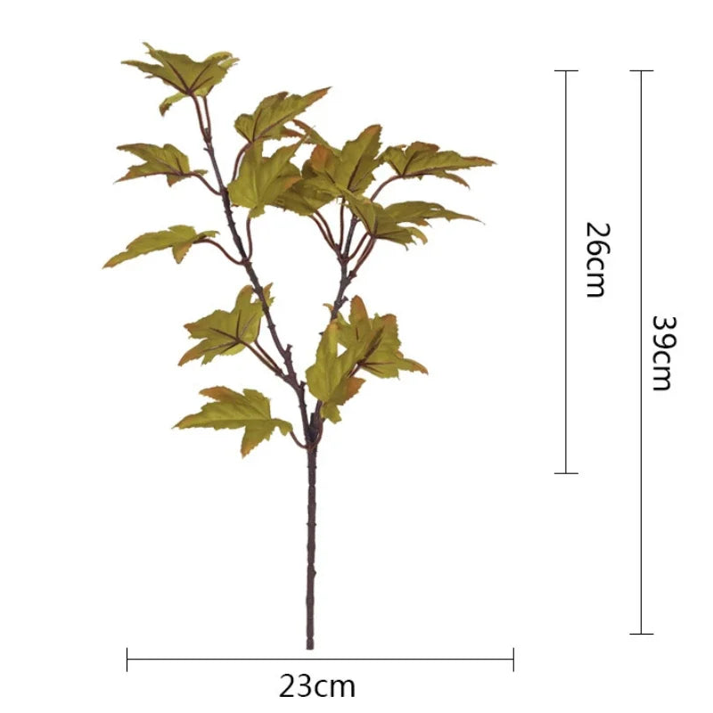 Leaforia | Künstlicher Ahornzweig | Herbstdeko | 39 cm | Für Zuhause & Garten