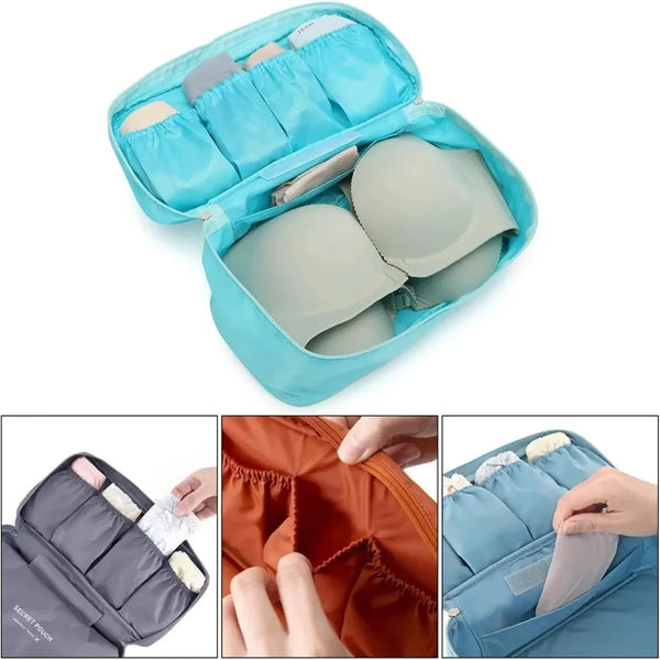 PackLina Reiseorganizer | BH- & Unterwäsche-Tasche | Multifunktional & Tragbar | Für Kosmetik & Accessoires