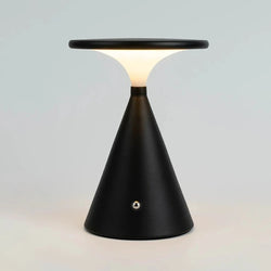 LumoFunnel Touch-Lampe | Tragbar & Wiederaufladbar | 3 Lichtfarben & Stufenlos dimmbar | 13×18 cm