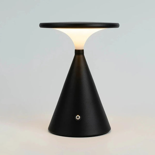 LumoFunnel Touch-Lampe | Tragbar & Wiederaufladbar | 3 Lichtfarben & Stufenlos dimmbar | 13×18 cm