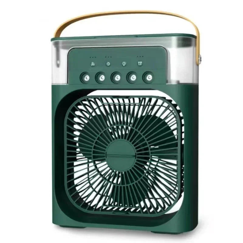 Luftkühler BrisaAir | 3-Stufen Ventilator & Luftbefeuchter | Mit Timer & LED-Licht | 600ml Tank
