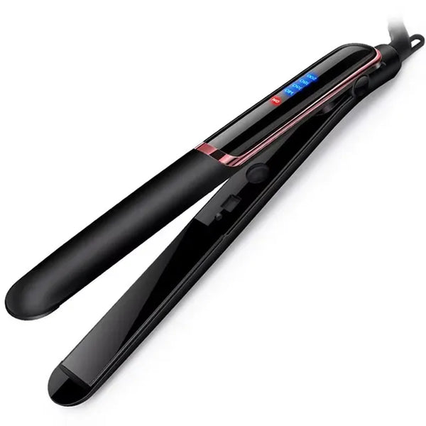 GlamiSilk Ionic Glätteisen mit LCD Display | Antifrizz & Glanz | 4 Temperaturstufen | 30,5 cm | Für nasses & trockenes Haar