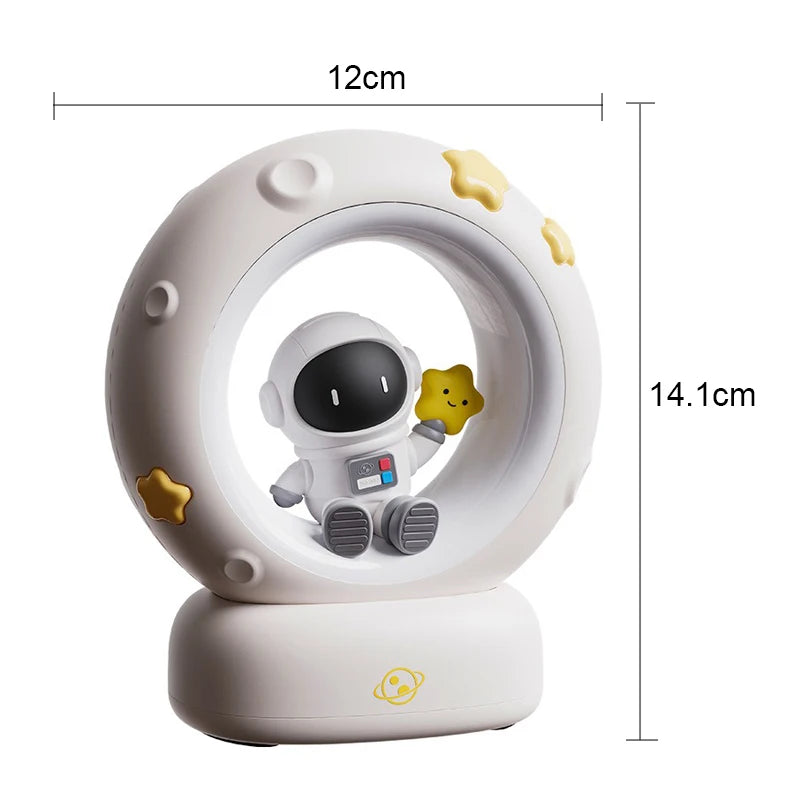 Cosmiboo Panda Astronaut Nachtlicht für Kinder | Weiches LED-Licht & Augenschutz | USB Aufladbar | Silikonlampe mit Akku