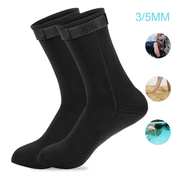 AquaShield Neopren Socken | 0.3–0.5 cm Tauch- & Surfsocken | Rutschfest & Wärmend | Für Schnorcheln, Schwimmen & Wassersport