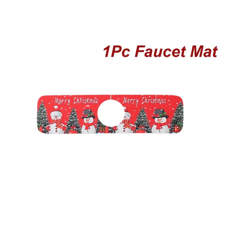 Weihnachts-Spülmatte Nordivelle | Saugfähig & Rutschfest | Waschbar | Festliche Weihnachtsdeko für Küche & Zuhause