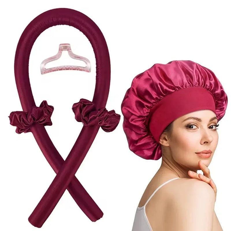 Hitzefreies Lockenband Curleva Soft | 100 cm Schaumstoffstab | Für Natürliche Locken Über Nacht | Ohne Haarschäden