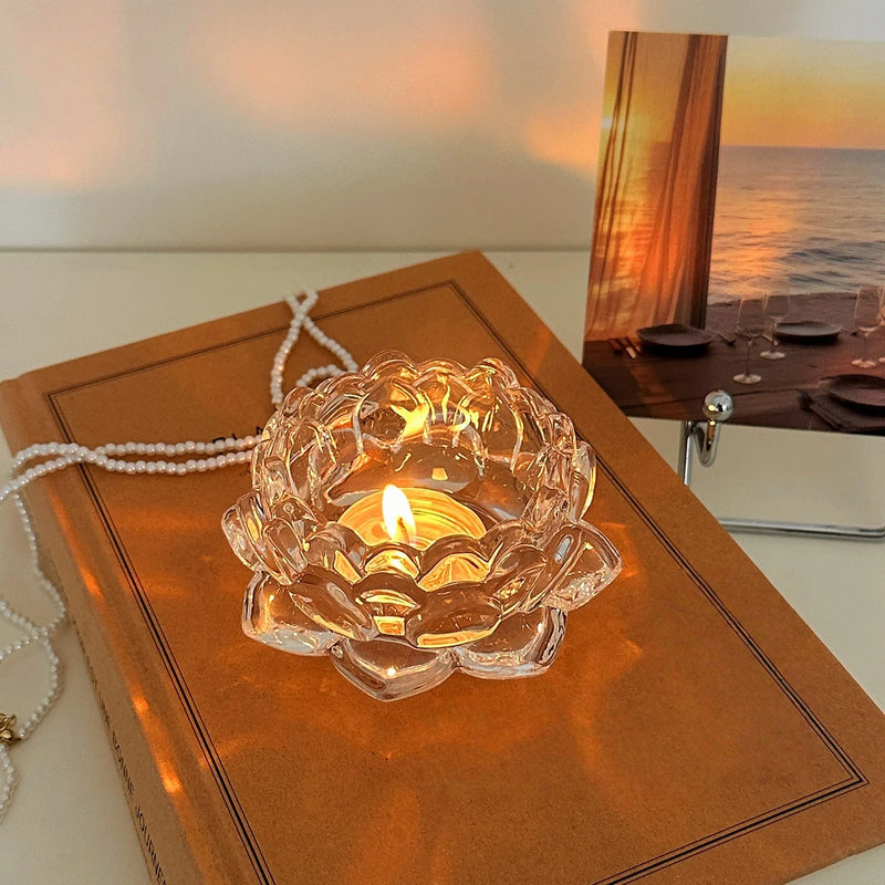 LumièreRustic | Rustikaler Teelichthalter | Tischdekoration & Geschenkidee | Holz & Metall