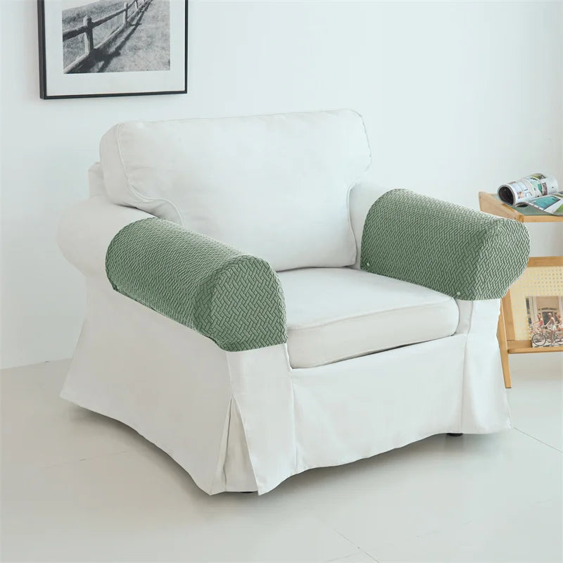 2er-Set Sessel- & Sofa-Armlehnenbezüge Armluxe | Jacquard-Stoff | Staub- & Schmutzschutz | Rutschfest & Waschbar