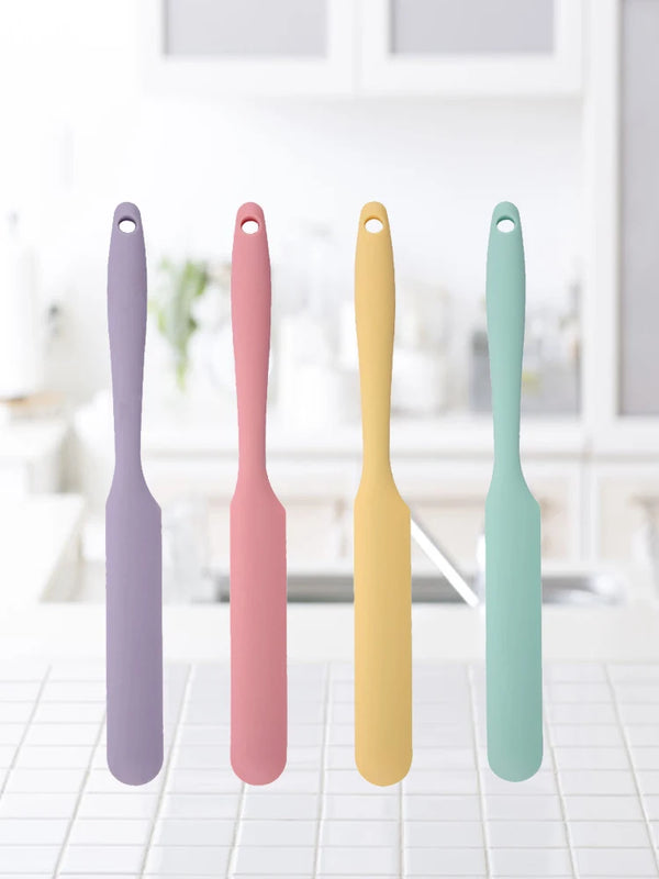 Pastelina Silikon Kuchenspatel | Hitzebeständig & Lebensmittelecht | 24 cm | Flexibler Teigschaber in Pastellfarben