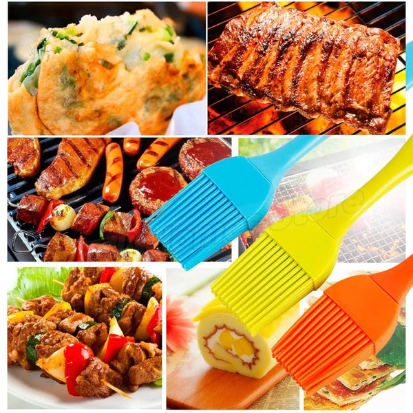 GrillFein Silikon-Marinierpinsel | Hitzebeständig & Hygienisch | Für BBQ, Backen & Kochen