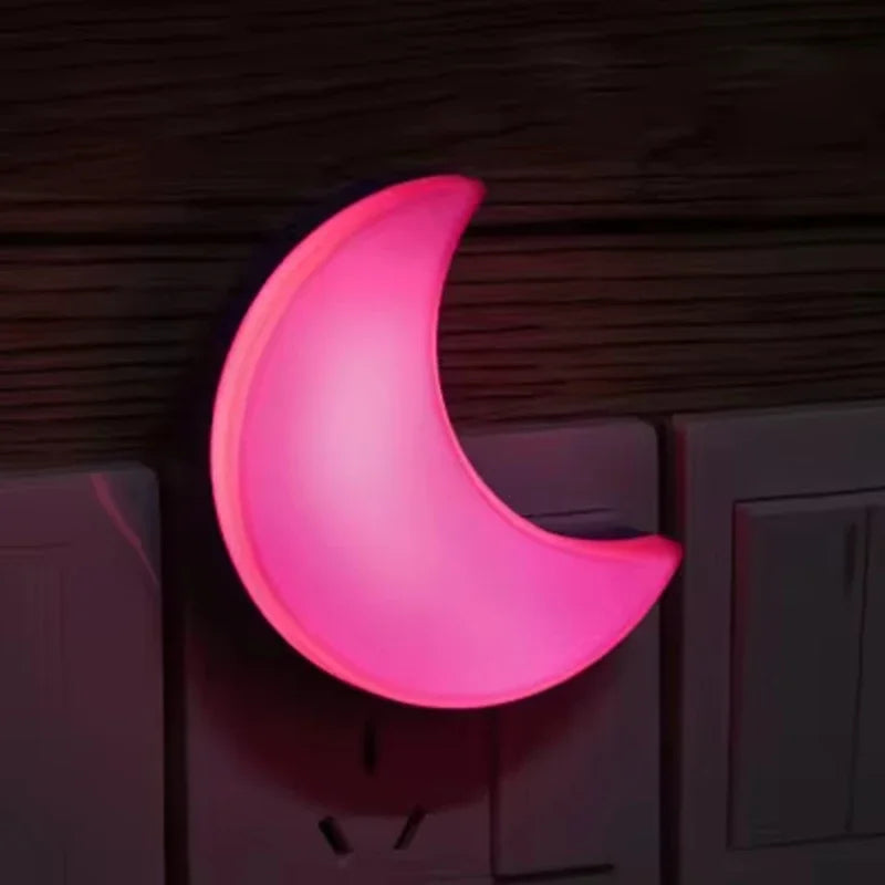 Lunaris Sensor Nachtlicht | 3D Mond & Sterne Design | Warmes LED-Licht | Automatische Dämmerungssensoren