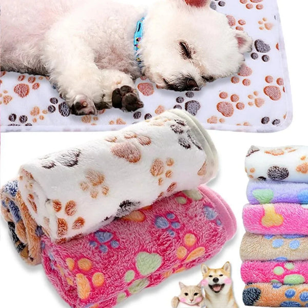 PawFleece Comfort Haustierdecke aus Korallenfleece | Extra Weich & Waschbar | 3 Größen | Für Hund & Katze