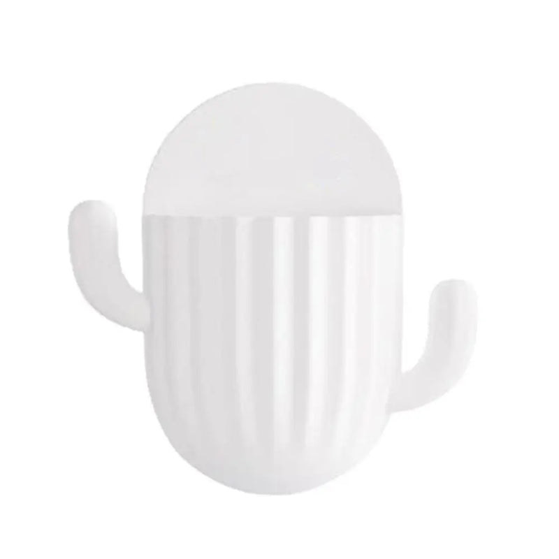 Selbstklebender Wandhalter CactoHold | Zahnbürsten- & Bad-Organizer | Ohne Bohren | 14,5 × 14,5 cm