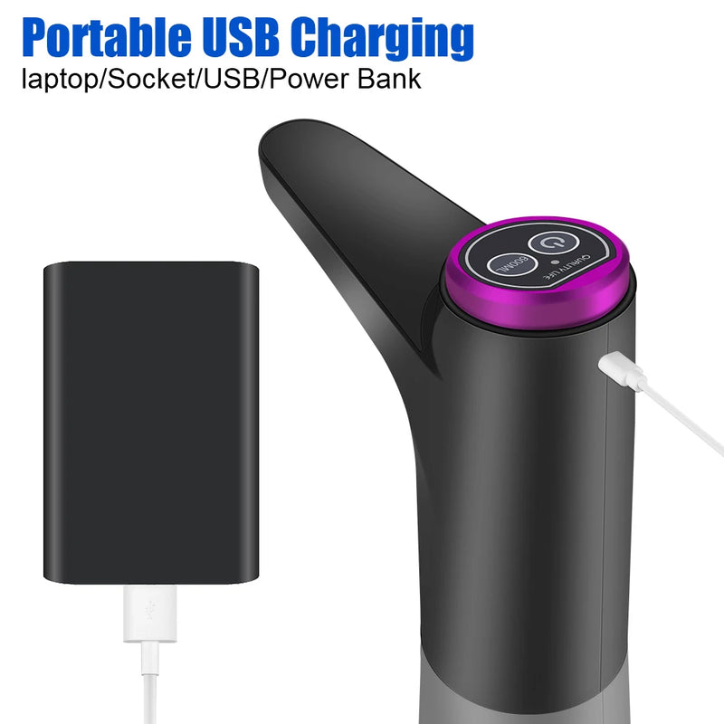 Elektrischer Wasserspender AquaOne Touch | Touch-Bedienung | USB-Ladung | Für Gallonenflaschen