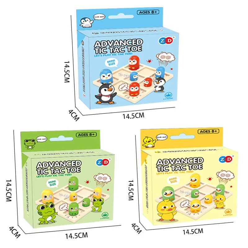 MindMatch Mini-Tic-Tac-Toe | Party- & Familienspiel | Interaktives Puzzle | Kompakte Spielversion