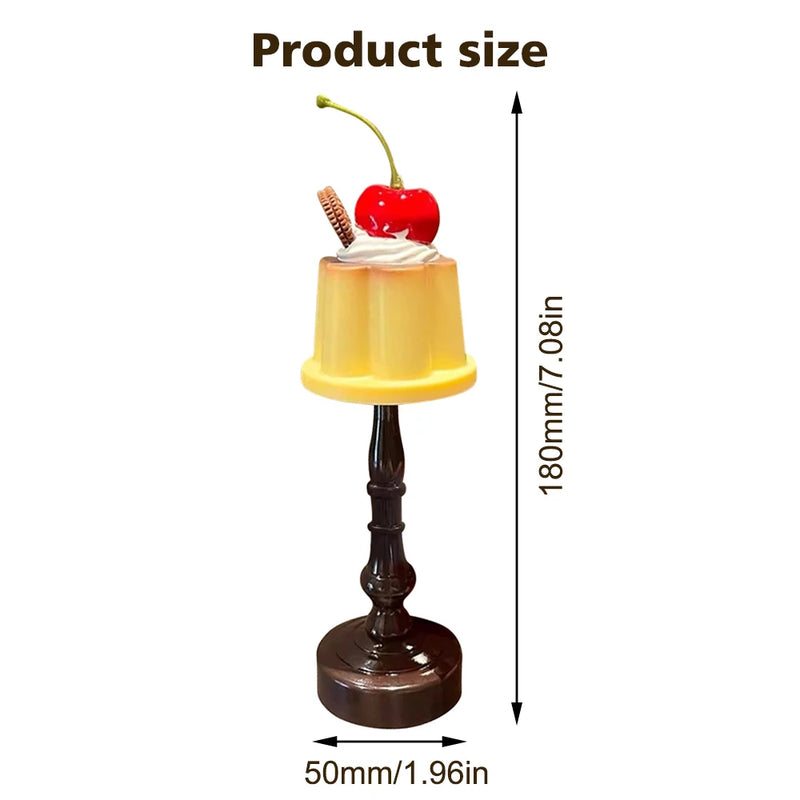 PuddiGlow Mini Nachtlicht Pudding-Design | Weiches Licht & Batteriebetrieb | Kindgerecht & Verspiel