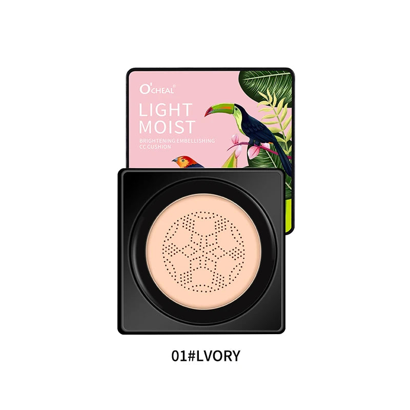 BB Cream Cushion Set Luméa Glow | Mit Mushroom-Applikator | 4-teilig in Geschenkbox | Foundation & Concealer in einem