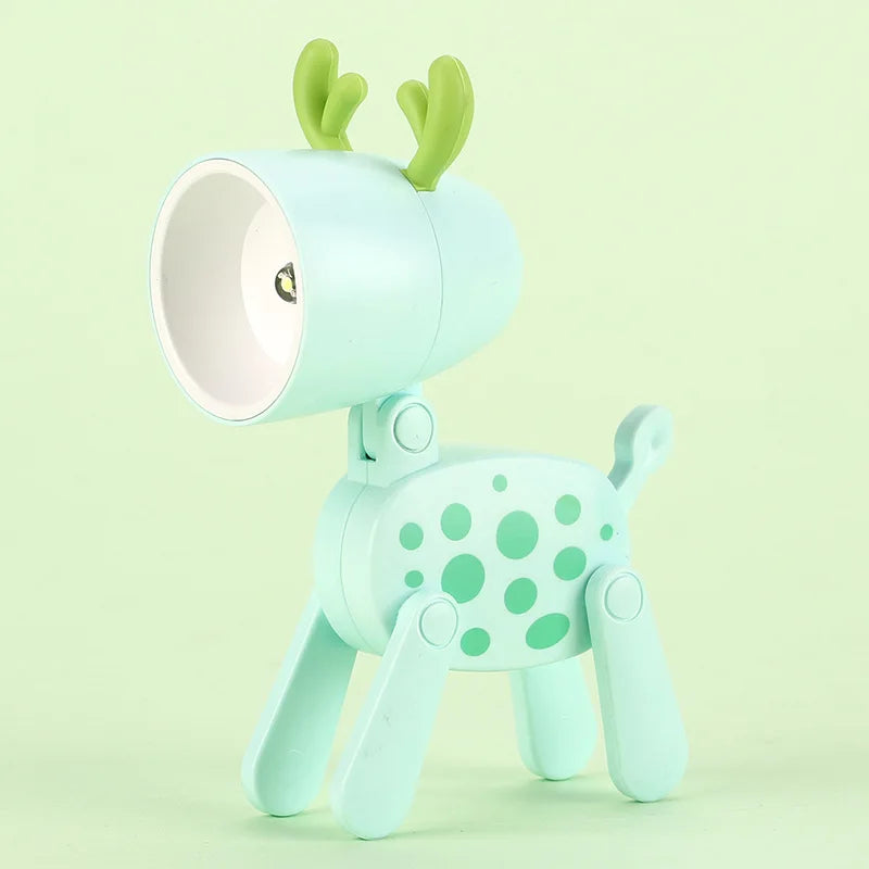 Lumibuddy Mini-Nachtlicht | Hund & Reh Design | Warmes LED-Licht | Batteriebetrieben | 8–9,6×5,5 cm