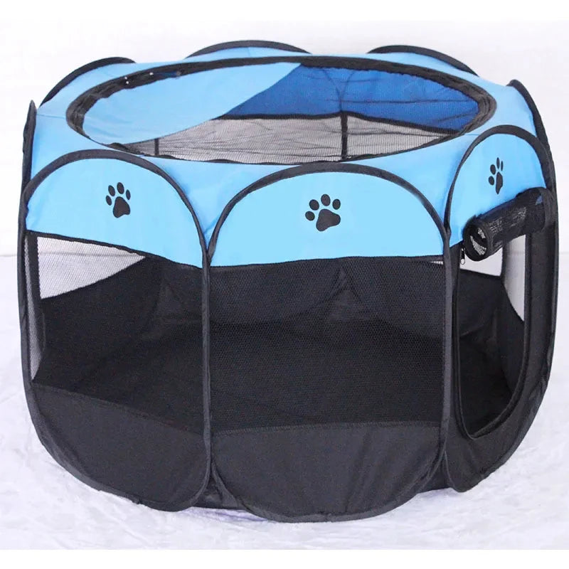 Pawvia Faltbares Katzenzelt | Tragbares Outdoor-Gehege für Katzen & kleine Hunde | Atmungsaktiv & Waschbar | 72×72×45 cm