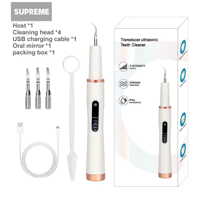 DentoraSonic | Ultraschall-Zahnpflegegerät für Hunde & Katzen | 5-Stufen Zahnsteinentferner | USB-Aufladung