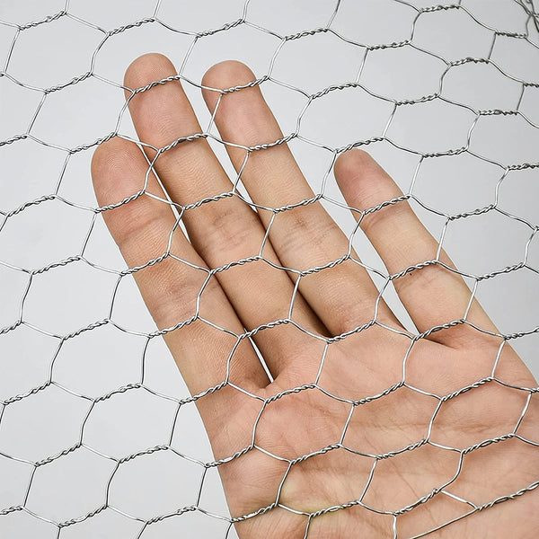 HexaWerk Sechskant-Drahtgeflecht 1–5 m | Rostfreier Eisendraht | Flexibles Zaunnetz für Garten & DIY