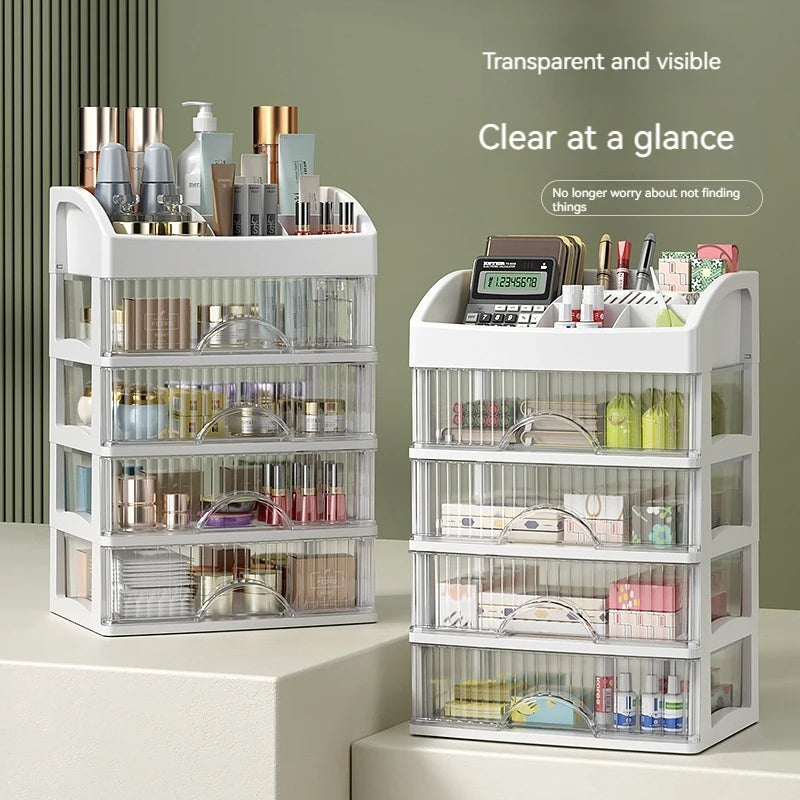 Kosmetik- & Schmuck-Organizer BelleTidy MultiDrawer | 4-stöckige Aufbewahrungsbox mit Schubladen | Für Make-up, Schmuck & Haaraccessoires