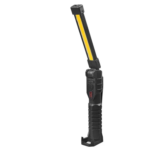 Lightronik FlexBeam Faltbare LED Arbeitslampe | 7 Lichtmodi | Mit Magnet & Haken | Type-C Wiederaufladbar | Für Camping & Notfälle