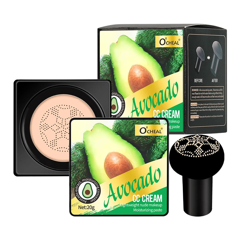 BB Cream Cushion Set Luméa Glow | Mit Mushroom-Applikator | 4-teilig in Geschenkbox | Foundation & Concealer in einem