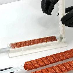 Spiezo Kebab-Spieß-Maker aus Kunststoff | BBQ-Spieße einfach selber machen | Spülmaschinenfest & wiederverwendbar | Für Fleisch, Gemüse & Schaschlik