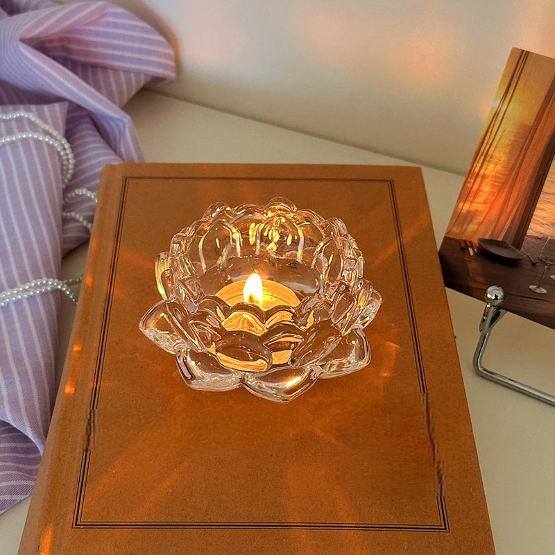 LumièreRustic | Rustikaler Teelichthalter | Tischdekoration & Geschenkidee | Holz & Metall