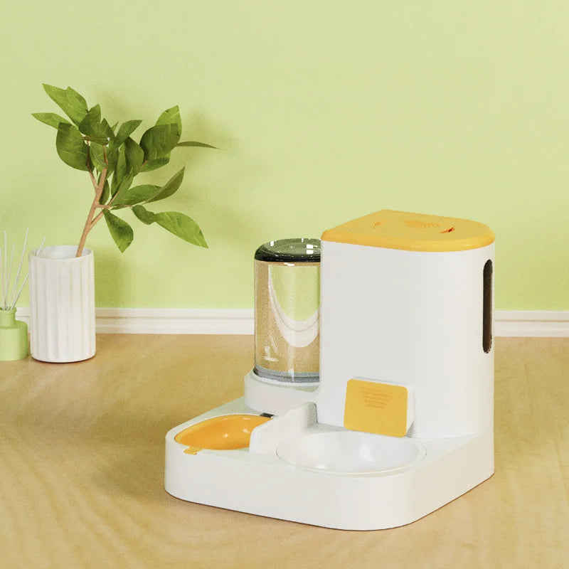 Feedipet Futter- & Wasserspender für Katzen & Hunde | Automatische Nachfüllung | 2-in-1 Napf-Set
