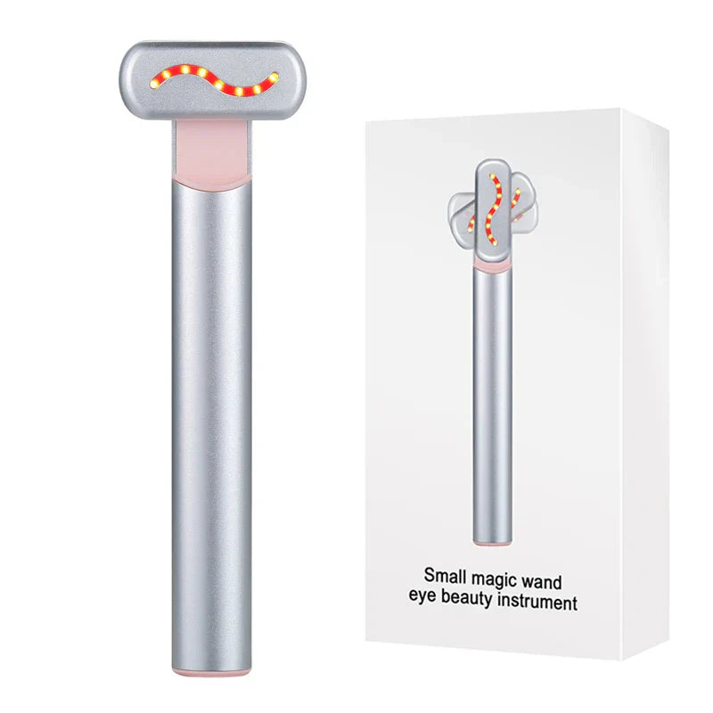 Gesichtswunder LumiVibe | EMS & Rotlicht | Straffende Anti-Aging-Pflege | 270° Drehkopf