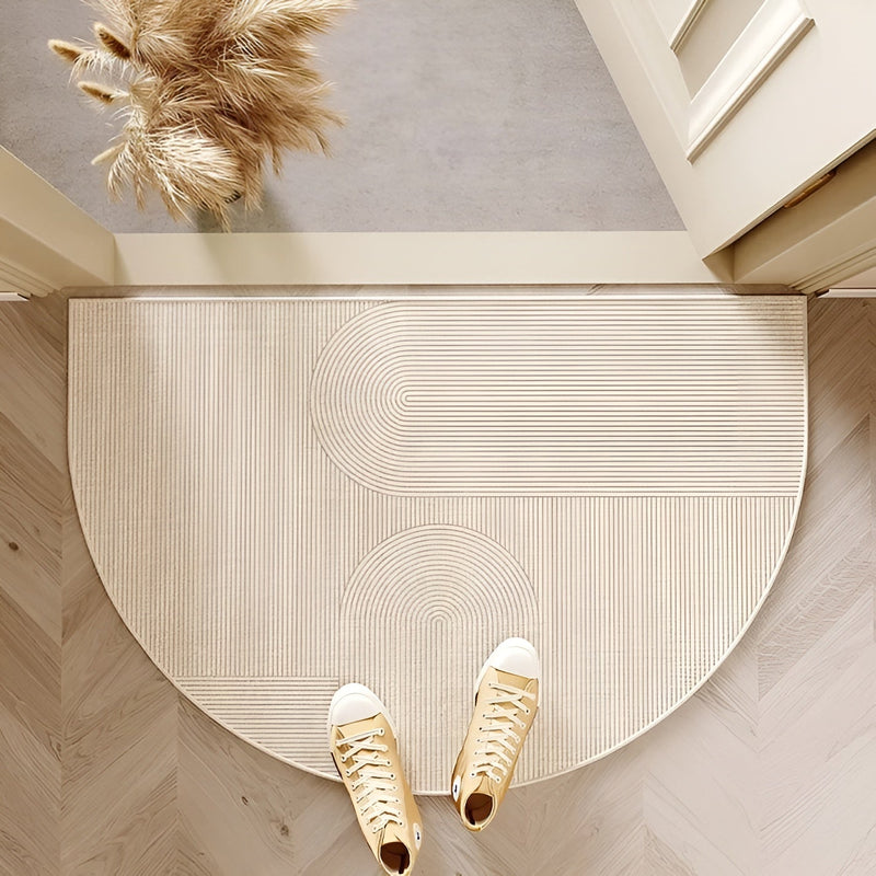 Liora Halbkreis-Türmatte | Rutschfest & Schmutzabweisend | Modernes Design | Für Innen & Außen