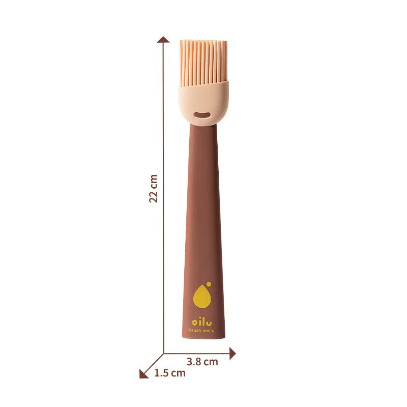 GrillBrush Pro Silikon BBQ-Ölpinsel | Hitzebeständig & lebensmittelecht | Für Grill, Backen & Kochen | 22 × 3,8 cm