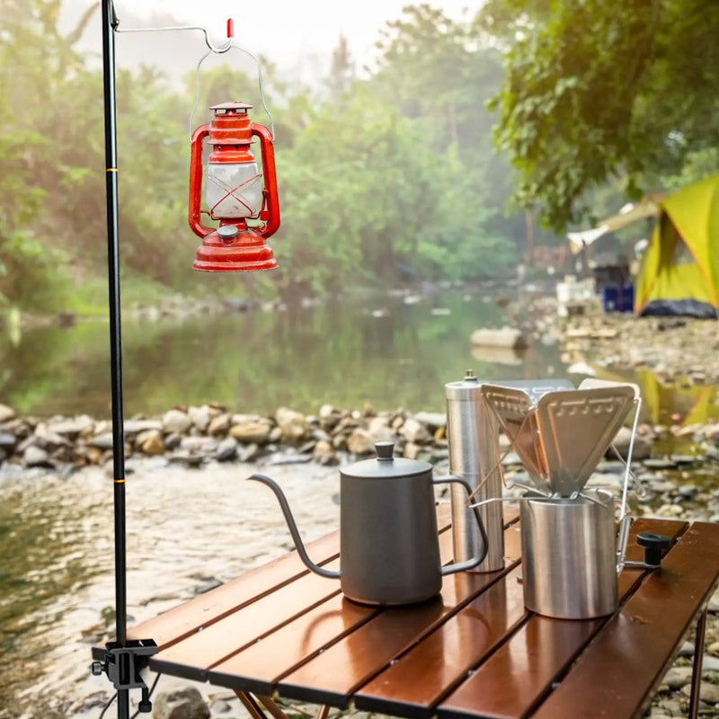 ClampLite Tischklemme für Lampenständer | Höhenverstellbare Aluminium-Halterung | Für Campinglampen & Outdoor-Beleuchtung | Für Tische bis 3 cm Stärke