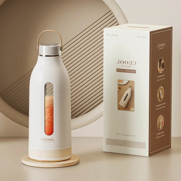 Tragbarer Smoothie-Mixer JuicyGo Z05 | 400 ml | 18.000 U/min | 5-Klingen-System | USB-Aufladung | BPA-frei