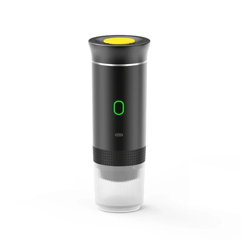 Brewvivo Elektrische Espressomaschine kabellos | 3-in-1 für Kapseln & Kaffeepulver | Tragbar für Reise, Auto & Camping