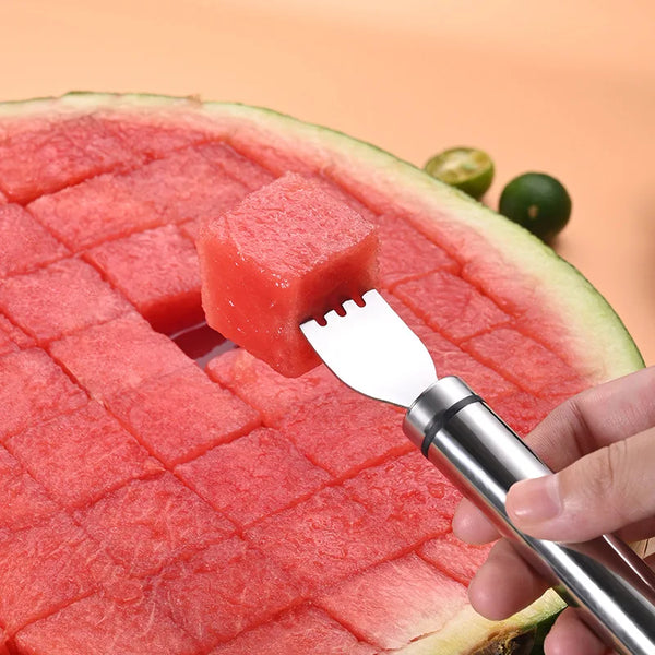 Fructiva WindCut Pro Wassermelonen-Schneider mit Windradklinge aus Edelstahl | Obstschneider für Salat & Melonen