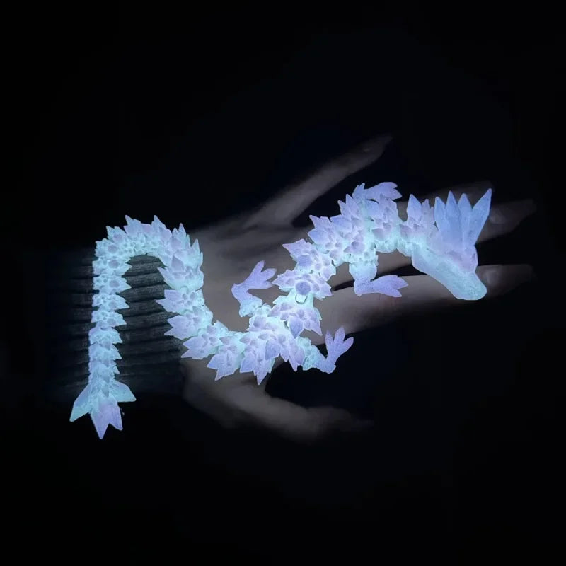 DracoLume 3D-gedruckter LED-Drachenskulptur | 22 cm | Leuchtende Deko für Aquarium, Schlafzimmer & Schreibtisch