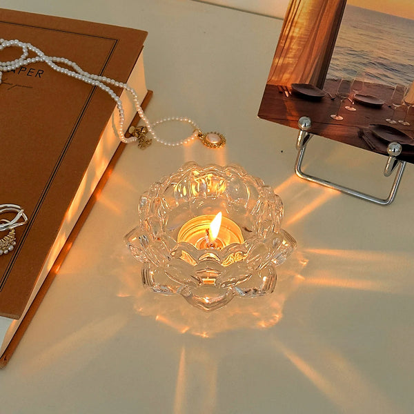 LumièreRustic | Rustikaler Teelichthalter | Tischdekoration & Geschenkidee | Holz & Metall