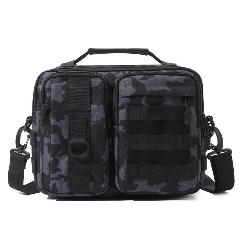TrailCore ActiveBag Taktische Outdoor-Umhängetasche | Molle Schultertasche für Herren | Robuste Nylon-Crossbody Bag für Wandern, Camping & Angeln
