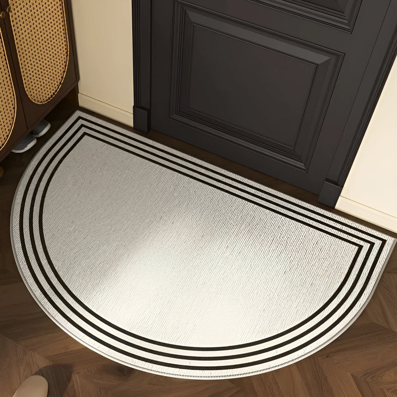 Liora Halbkreis-Türmatte | Rutschfest & Schmutzabweisend | Modernes Design | Für Innen & Außen