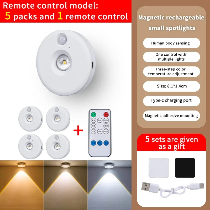 LumoLine | PIR Bewegungsmelder LED-Licht | Dimmbar & Wiederaufladbar | Kabellos